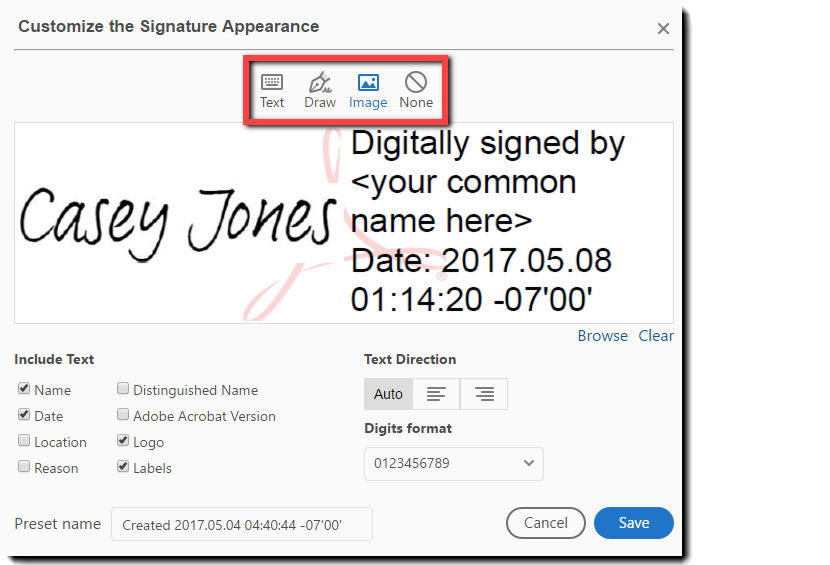 Use digital signatures